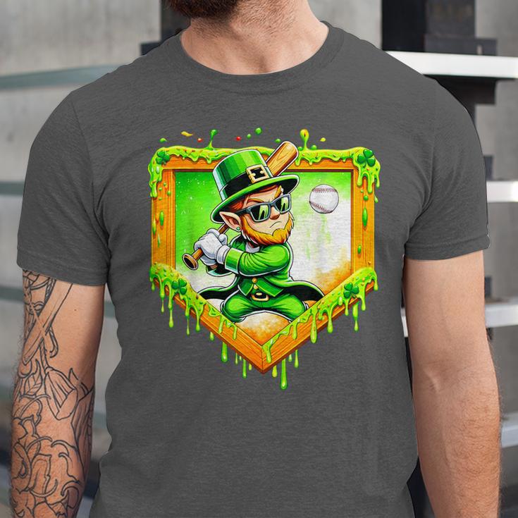 Leprechaun Baseball St Patricks Day Ice Cream Drip Men Boys Unisex Jersey T-Shirt Leprechaun Baseball St Patricks Day Ice Cream Drip Men Boys Unisex Jersey T-Shirt