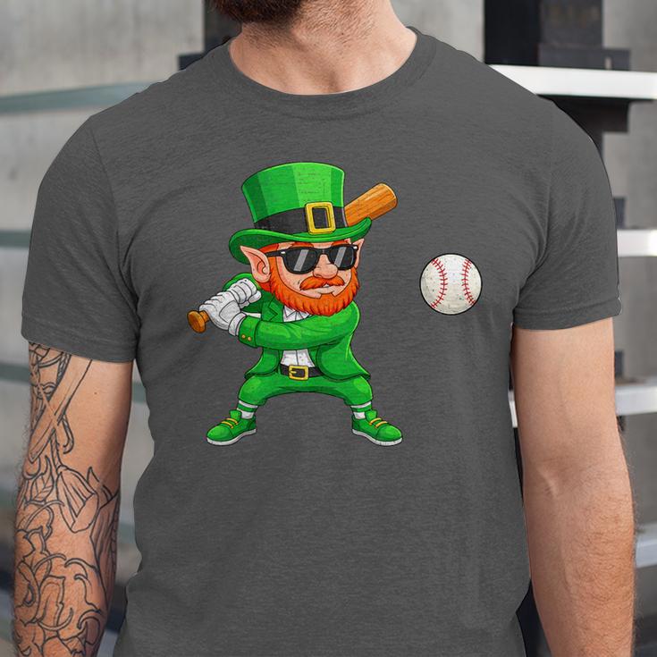 Leprechaun Playing Baseball St Patricks Day Sport Boys Unisex Jersey T-Shirt Leprechaun Playing Baseball St Patricks Day Sport Boys Unisex Jersey T-Shirt