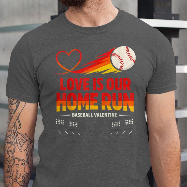 Love Is Our Home Run Baseball Valentine Couple Unisex Jersey T-Shirt Love Is Our Home Run Baseball Valentine Couple Unisex Jersey T-Shirt