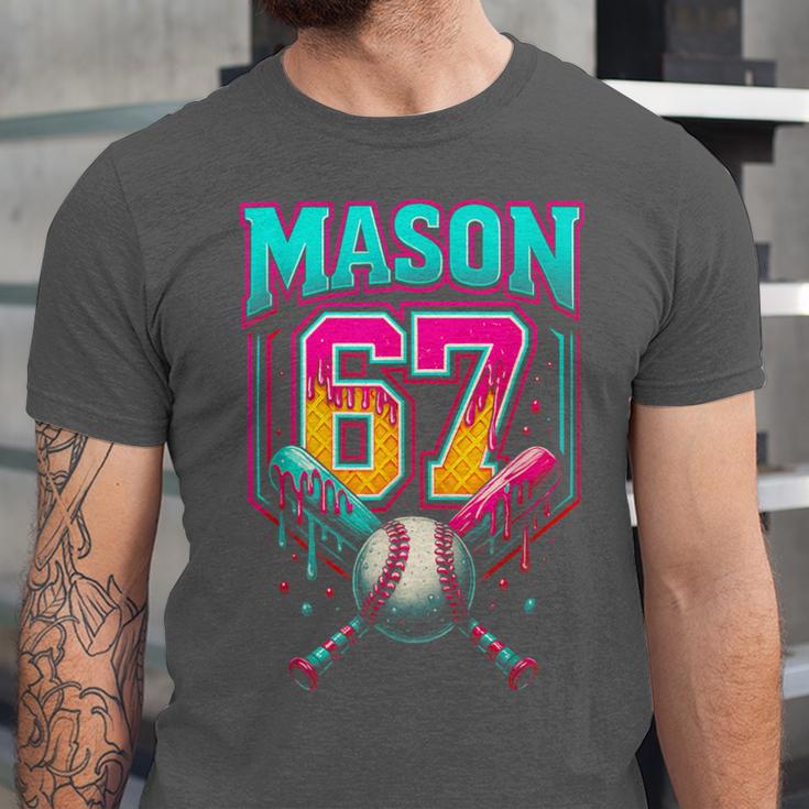 Mason 67 Ice Cream Drip Baseball Ice Cream Drip Unisex Jersey T-Shirt Mason 67 Ice Cream Drip Baseball Ice Cream Drip Unisex Jersey T-Shirt