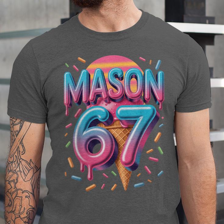 Mason 67 Meme Ice Cream Baseball Drip Unisex Jersey T-Shirt