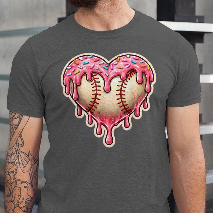 Melting Baseball Drip Heart Softball Player Lover Ice Cream Unisex Jersey T-Shirt Melting Baseball Drip Heart Softball Player Lover Ice Cream Unisex Jersey T-Shirt