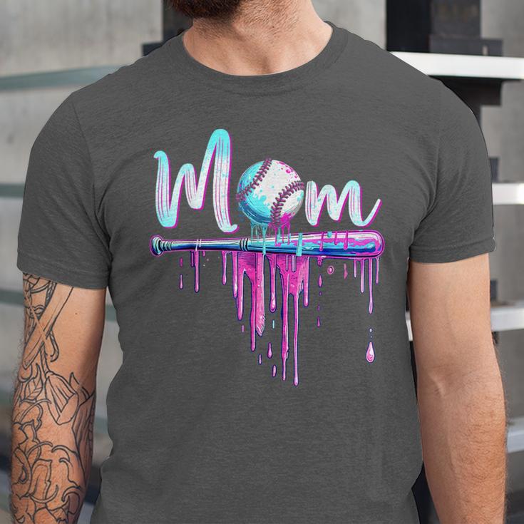Mom Baseball Ice Cream Drip Birthday Boy Family Unisex Jersey T-Shirt Mom Baseball Ice Cream Drip Birthday Boy Family Unisex Jersey T-Shirt