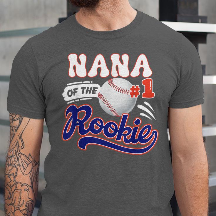 Nana Rookie Of Year 1st Birthday Baseball Theme Matching Unisex Jersey T-Shirt Nana Rookie Of Year 1st Birthday Baseball Theme Matching Unisex Jersey T-Shirt