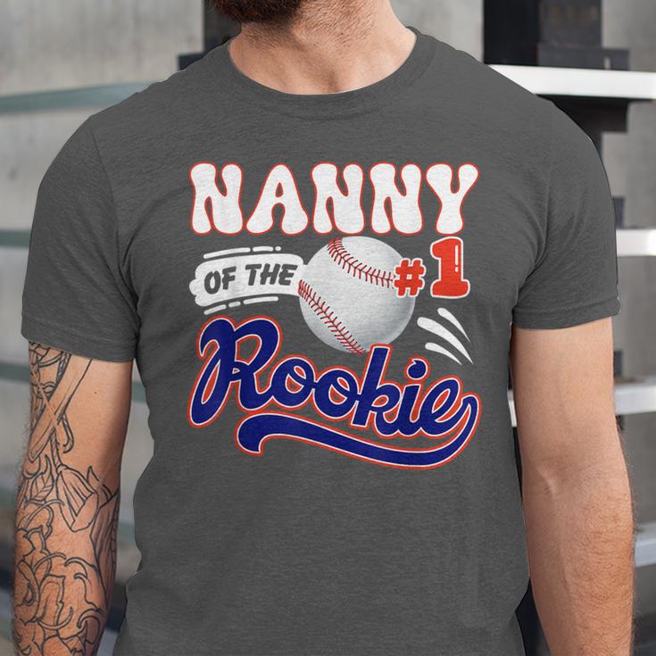 Nanny Rookie Of Year 1st Birthday Baseball Theme Matching Unisex Jersey T-Shirt Nanny Rookie Of Year 1st Birthday Baseball Theme Matching Unisex Jersey T-Shirt