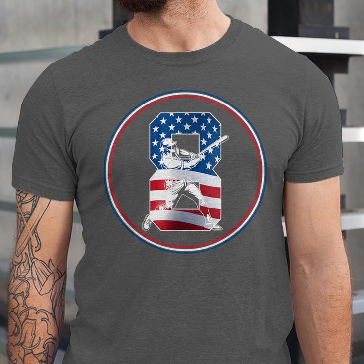 Number 8 Years Baseball 8TH Birthday Unisex Jersey T-Shirt Number 8 Years Baseball 8TH Birthday Unisex Jersey T-Shirt