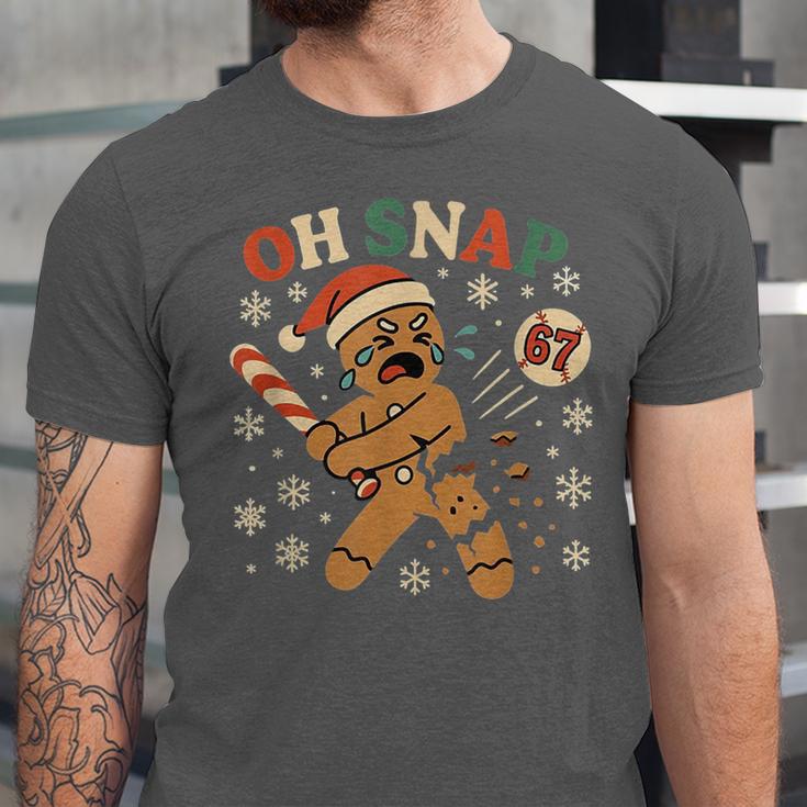 Oh Snap Gingerbread 67 Meme Baseball Christmas Xmas Unisex Jersey T-Shirt Oh Snap Gingerbread 67 Meme Baseball Christmas Xmas Unisex Jersey T-Shirt