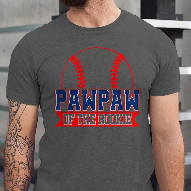 Pawpaw Rookie Of Year 1st Birthday Baseball Theme Matching Unisex Jersey T-Shirt