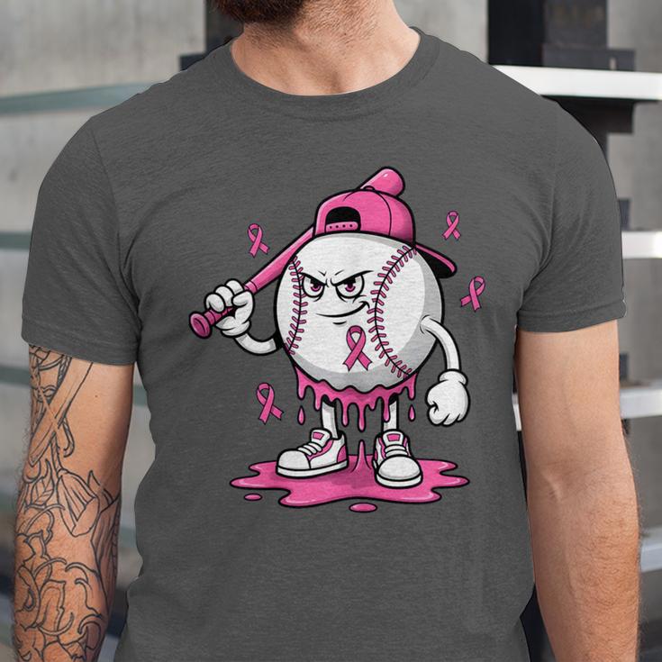 Pink Ribbon Baseball Breast Cancer Awareness Unisex Jersey T-Shirt Pink Ribbon Baseball Breast Cancer Awareness Unisex Jersey T-Shirt