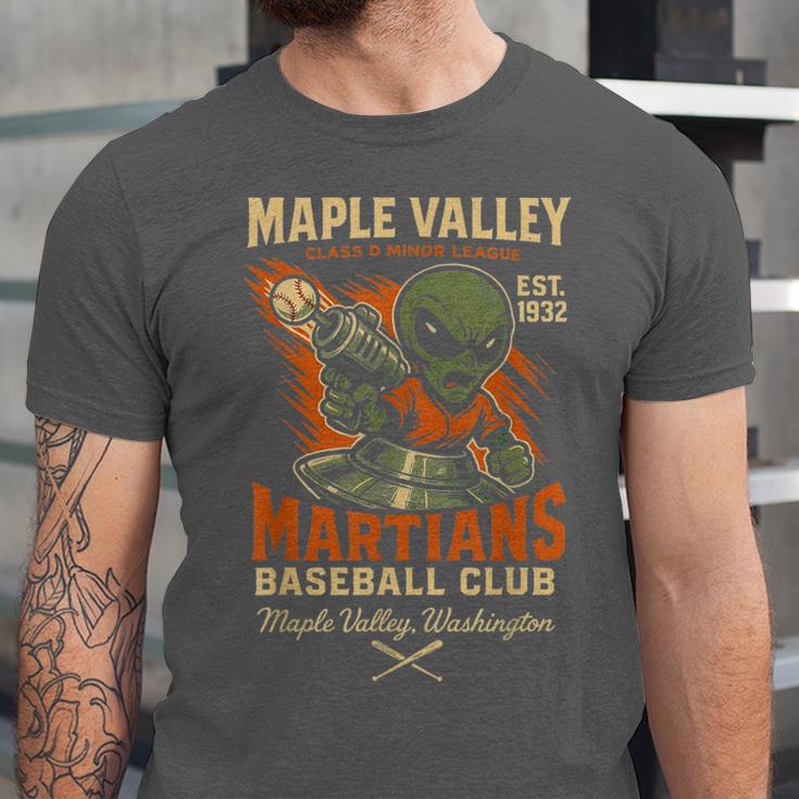 Retro Minor League Maple Valley Martians Baseball Club Unisex Jersey T-Shirt