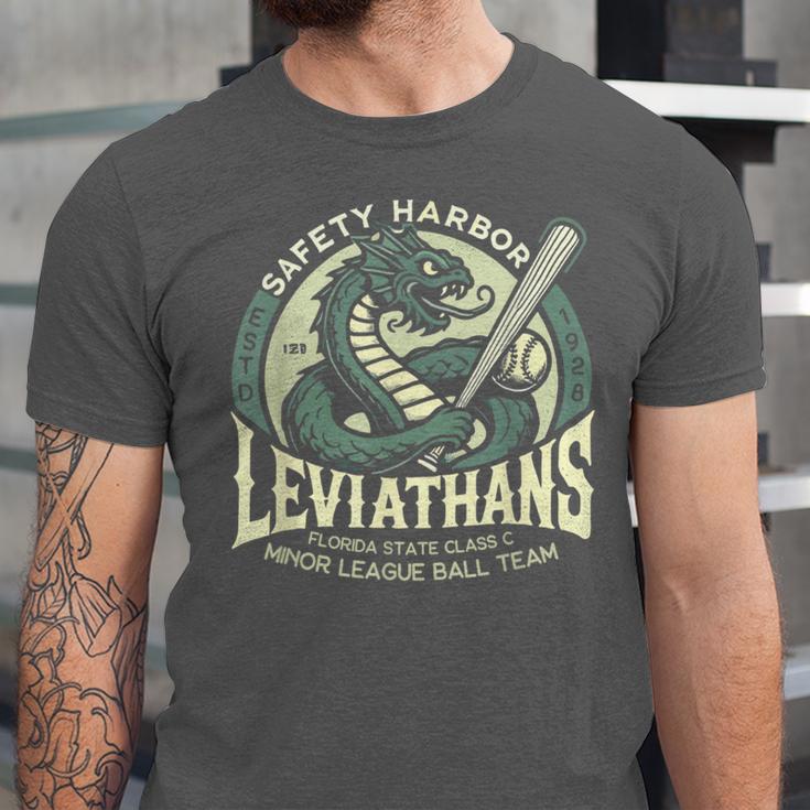 Safety Harbor Leviathans Retro Baseball Monster Unisex Jersey T-Shirt Safety Harbor Leviathans Retro Baseball Monster Unisex Jersey T-Shirt