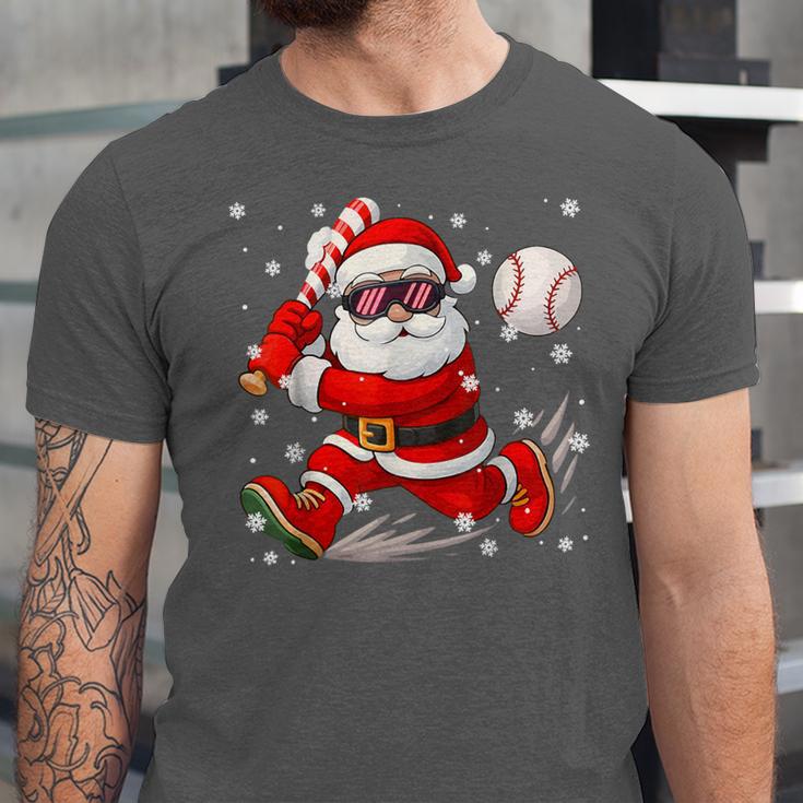 Santa Baseball Christmas Pajamas Xmas Men Boy Toddlers Unisex Jersey T-Shirt Santa Baseball Christmas Pajamas Xmas Men Boy Toddlers Unisex Jersey T-Shirt