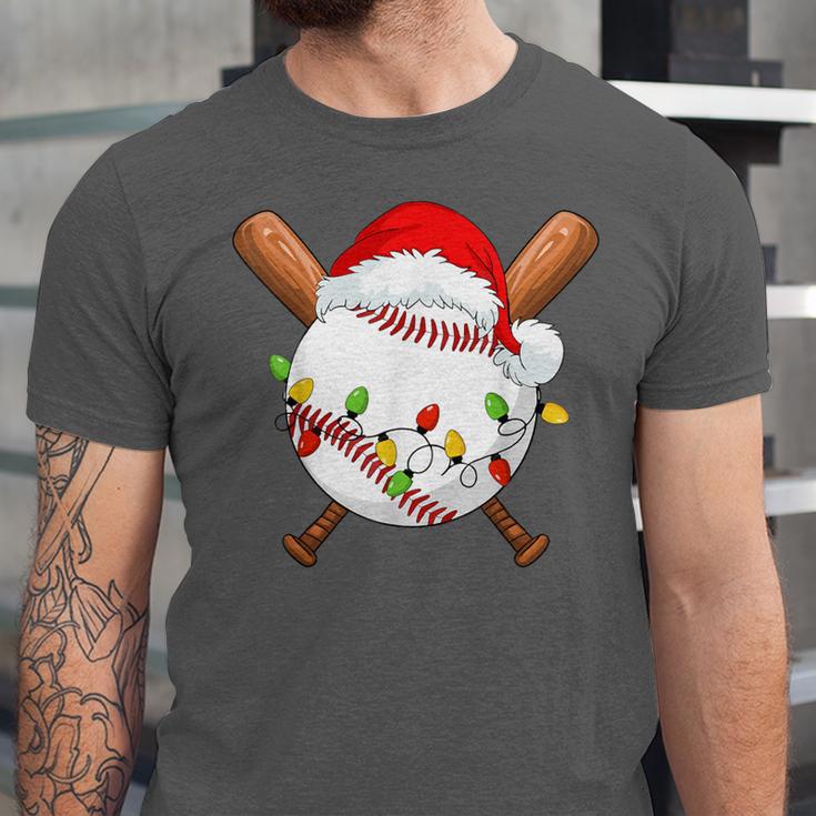 Santa Sports For Men Boys Christmas Baseball Player Unisex Jersey T-Shirt Santa Sports For Men Boys Christmas Baseball Player Unisex Jersey T-Shirt