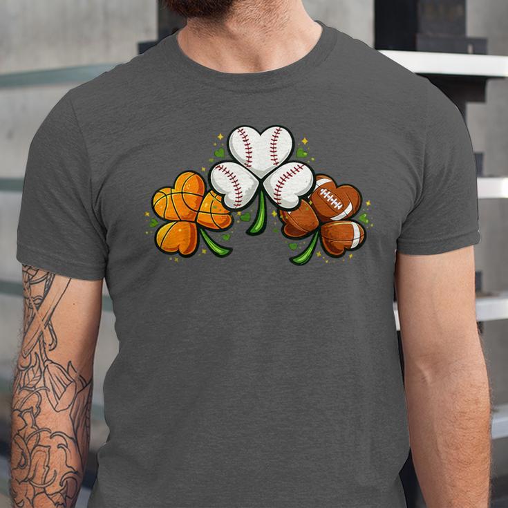Shamrock Baseball Basketball Football St Patricks Day Unisex Jersey T-Shirt Shamrock Baseball Basketball Football St Patricks Day Unisex Jersey T-Shirt