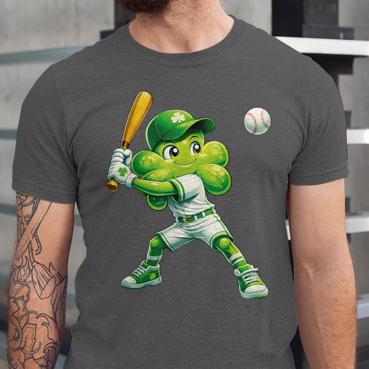 Shamrock Playing Baseball St Patricks Day Men Boys Kid Unisex Jersey T-Shirt Shamrock Playing Baseball St Patricks Day Men Boys Kid Unisex Jersey T-Shirt