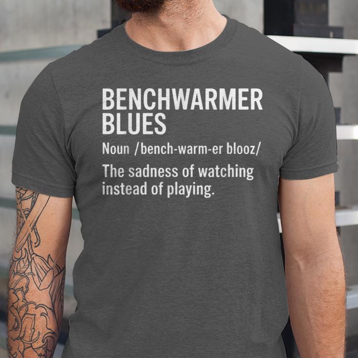 Sport Definition Baseball Soccer Benchwarmer Blues Unisex Jersey T-Shirt