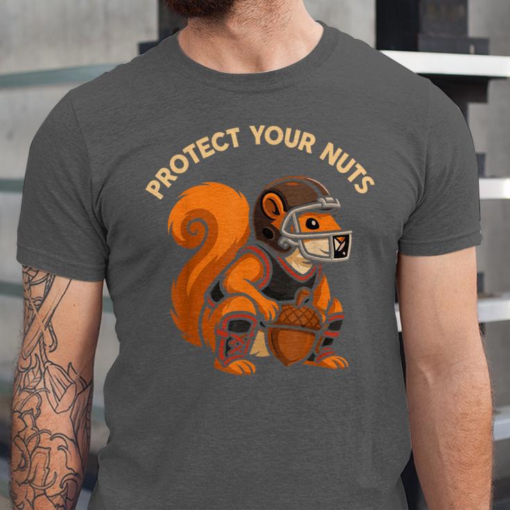 Squirell Baseball Catcher Player Joke Tee Protect Your Nuts Unisex Jersey T-Shirt Squirell Baseball Catcher Player Joke Tee Protect Your Nuts Unisex Jersey T-Shirt