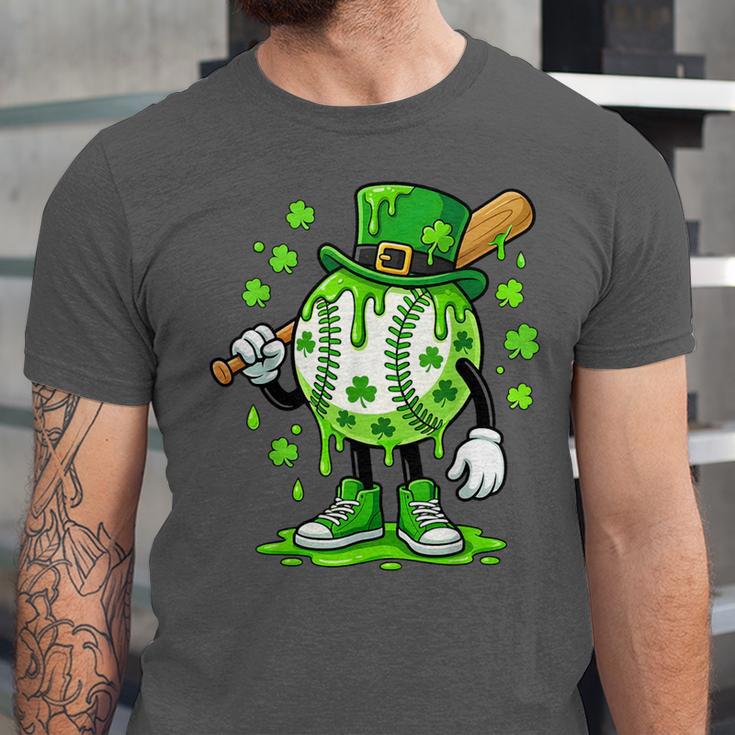 St Patricks Day Shamrock Baseball Drip Icecream Irish Boys Unisex Jersey T-Shirt St Patricks Day Shamrock Baseball Drip Icecream Irish Boys Unisex Jersey T-Shirt