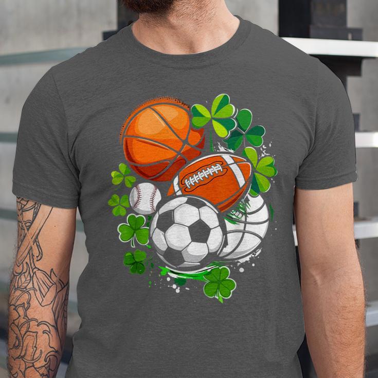 St Patricks Day Shamrock Basketball Baseball Football Soccer Unisex Jersey T-Shirt St Patricks Day Shamrock Basketball Baseball Football Soccer Unisex Jersey T-Shirt