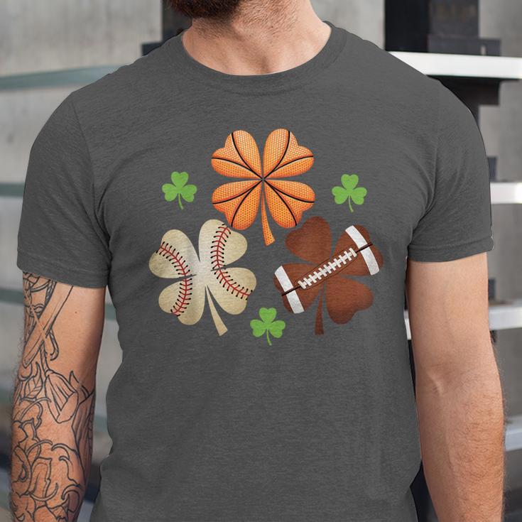 St Patricks Day Shamrock Basketball Baseball Irish Boys Men Unisex Jersey T-Shirt