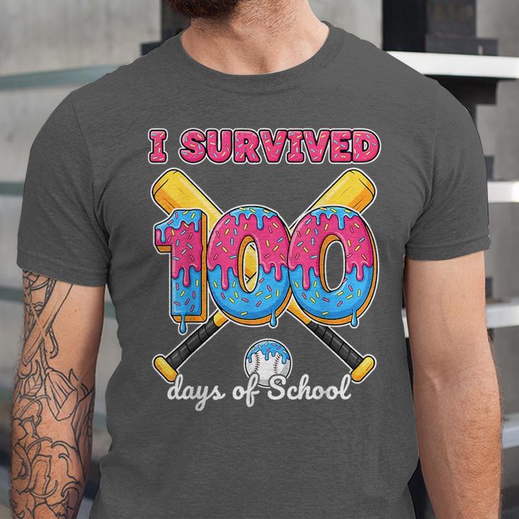 I Survived 100 Days Of School Baseball Cream Drip Boys Unisex Jersey T-Shirt I Survived 100 Days Of School Baseball Cream Drip Boys Unisex Jersey T-Shirt