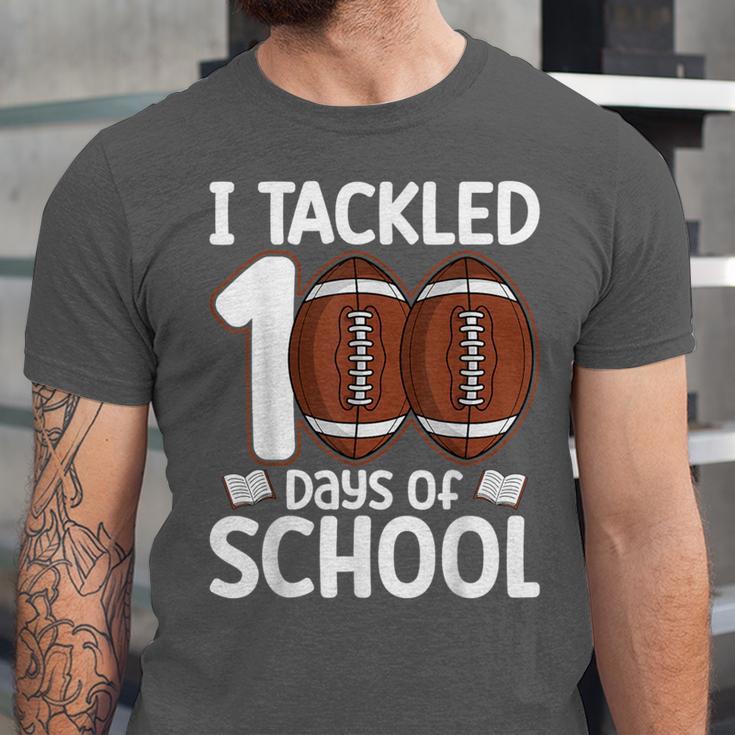 I Tackled 100 Days Of School Baseball Player Kids Teacher Unisex Jersey T-Shirt I Tackled 100 Days Of School Baseball Player Kids Teacher Unisex Jersey T-Shirt