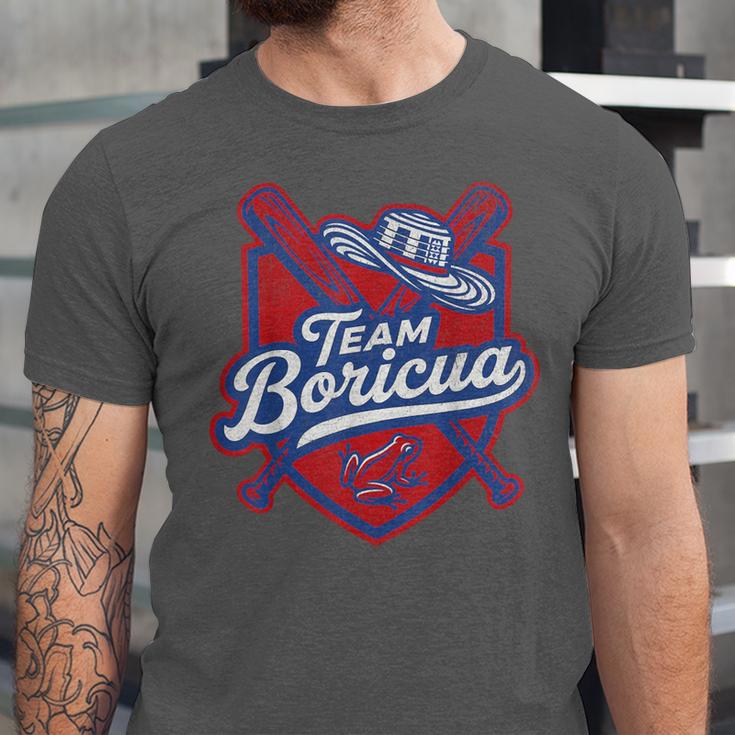 Team Boricua Puerto Rico Baseball Coqui Frog Pava Hat Fan Unisex Jersey T-Shirt Team Boricua Puerto Rico Baseball Coqui Frog Pava Hat Fan Unisex Jersey T-Shirt
