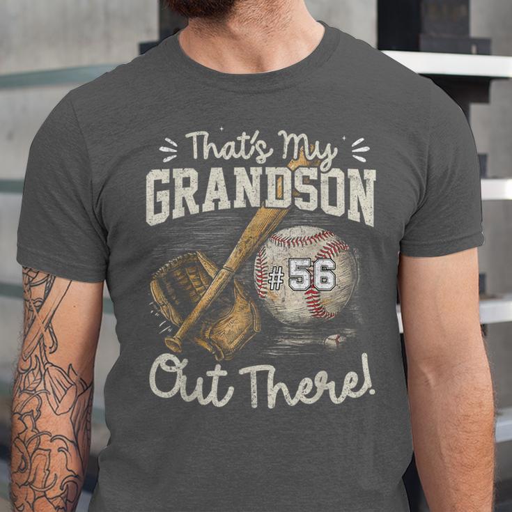 That's My Grandson Out There Jersey Number 56 Baseball Unisex Jersey T-Shirt