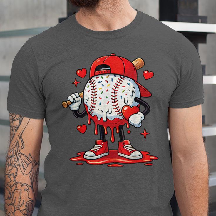 Valentine Baseball Drip Ice Cream Youth Boys Couples Unisex Jersey T-Shirt Valentine Baseball Drip Ice Cream Youth Boys Couples Unisex Jersey T-Shirt