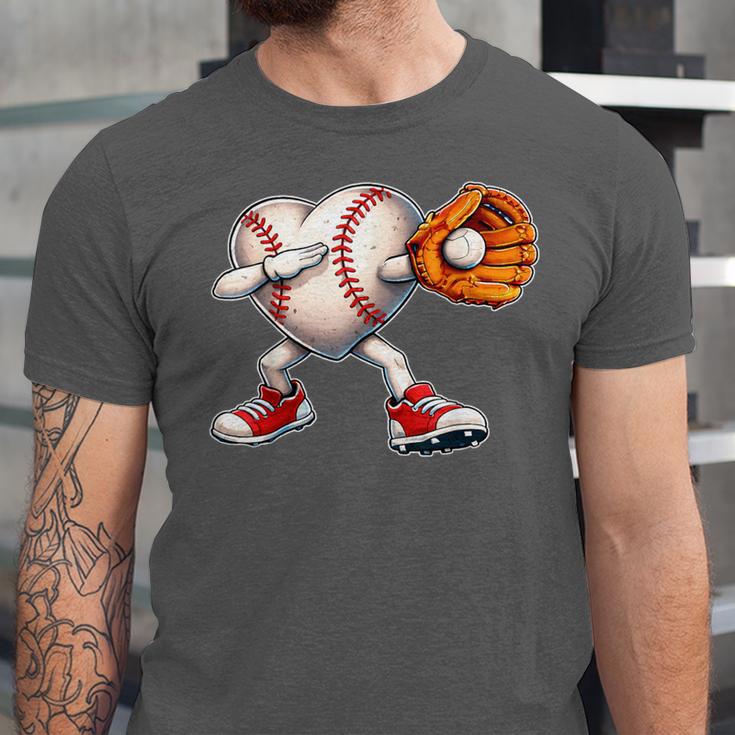 Valentine Baseball Heart Sport Love Valentines Day Boys Kids Unisex Jersey T-Shirt