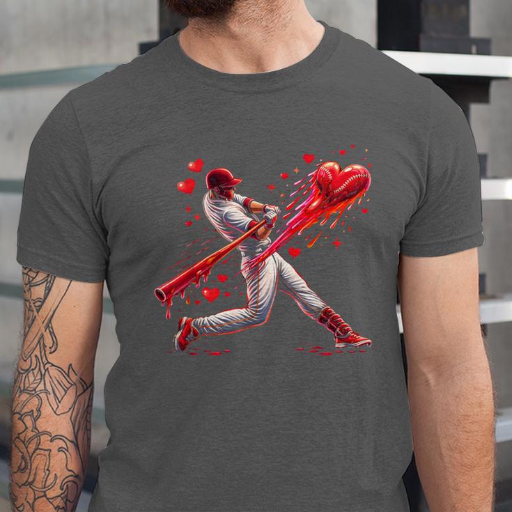 Valentine Baseball Player Drip Unisex Jersey T-Shirt Valentine Baseball Player Drip Unisex Jersey T-Shirt