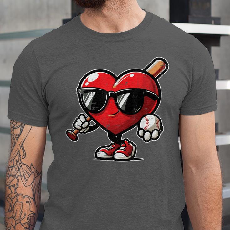 Valentines Day Baseball Heart Bat Sunglasses Men Boys Kids Unisex Jersey T-Shirt Valentines Day Baseball Heart Bat Sunglasses Men Boys Kids Unisex Jersey T-Shirt