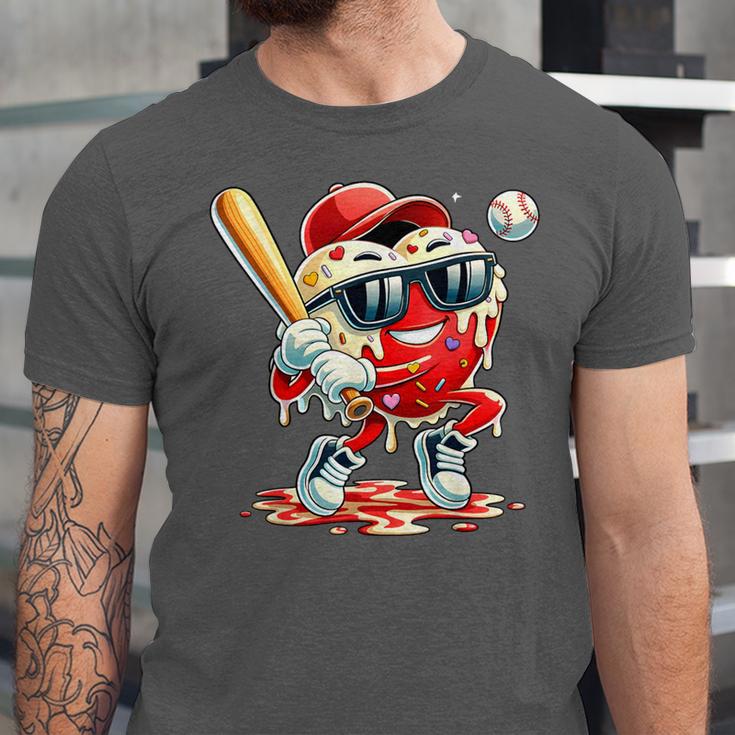 Valentines Day Heart Baseball Drip Ice Cream Boys Kids Men Unisex Jersey T-Shirt Valentines Day Heart Baseball Drip Ice Cream Boys Kids Men Unisex Jersey T-Shirt