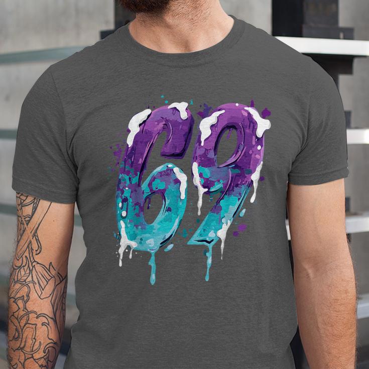 Vintage Baseball 69 Number Unisex Jersey T-Shirt