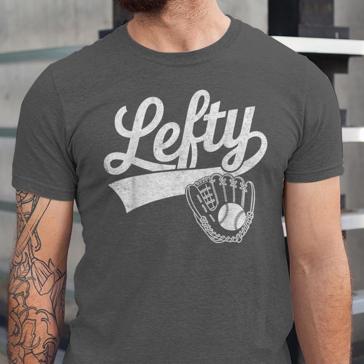 Vintage Baseball Tee Lefty Left Handed Baseball Player Unisex Jersey T-Shirt Vintage Baseball Tee Lefty Left Handed Baseball Player Unisex Jersey T-Shirt