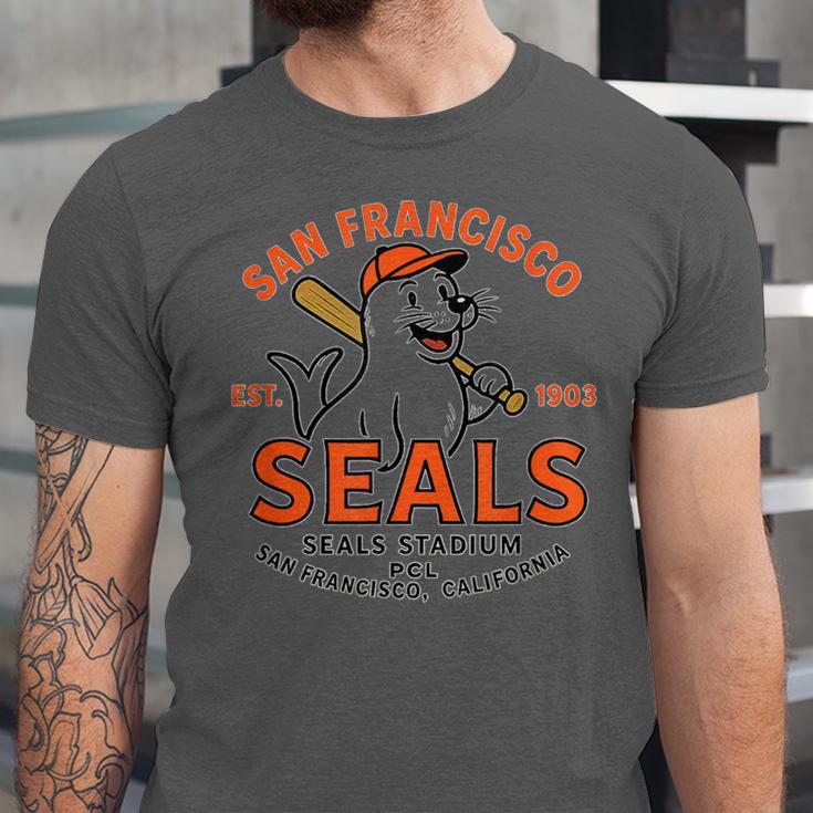Vintage San Francisco Seals California Baseball Logo Unisex Jersey T-Shirt Vintage San Francisco Seals California Baseball Logo Unisex Jersey T-Shirt