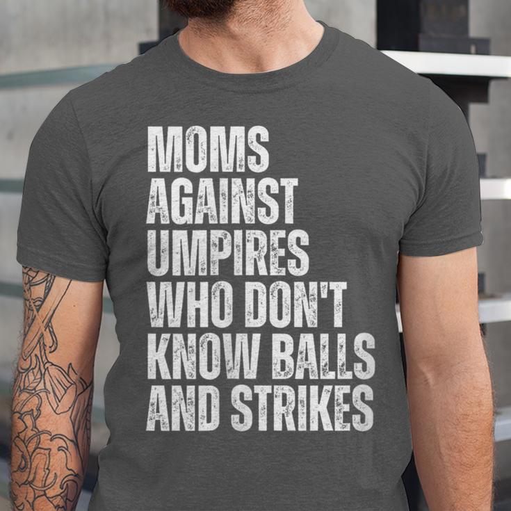 Women's Moms Against Umpires Parents Mom Baseball Sarcastic Unisex Jersey T-Shirt Women's Moms Against Umpires Parents Mom Baseball Sarcastic Unisex Jersey T-Shirt