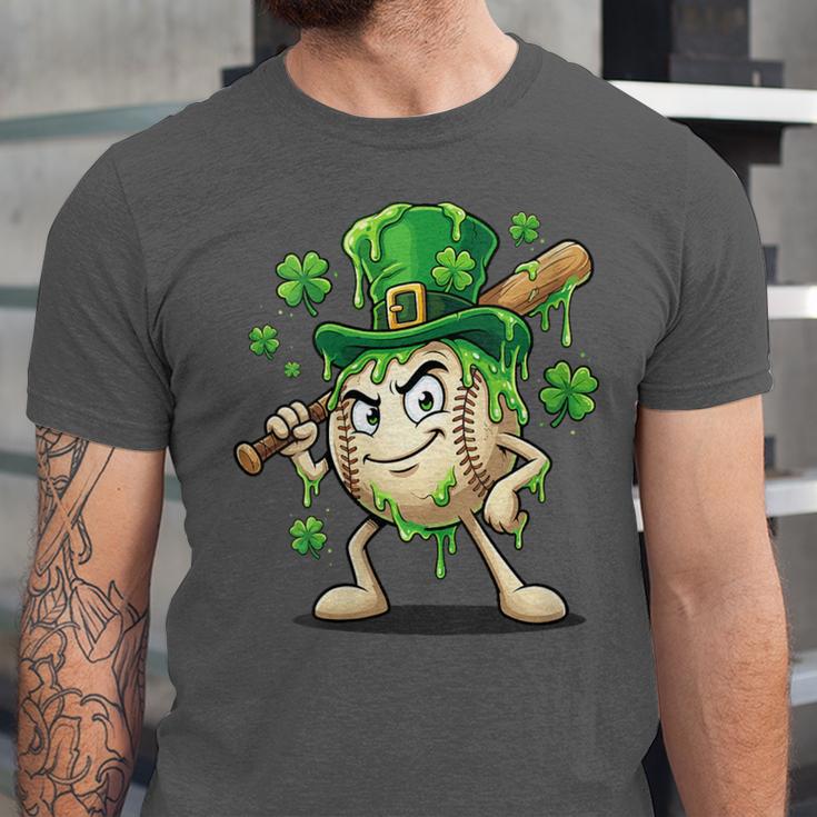 Women's St Patricks Day Baseball Leprechaun Shamrock Player Boys Kid Unisex Jersey T-Shirt