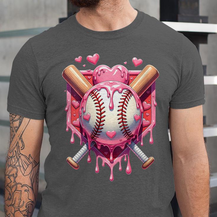 Women's Valentines Day Baseball Boys Ice Cream Drip Heart Youth Kids Unisex Jersey T-Shirt Women's Valentines Day Baseball Boys Ice Cream Drip Heart Youth Kids Unisex Jersey T-Shirt