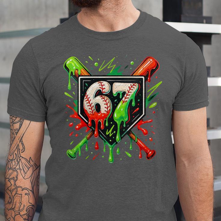 Xmas Baseball Six Seven 67 Meme Ice Cream Drip Men Women Unisex Jersey T-Shirt Xmas Baseball Six Seven 67 Meme Ice Cream Drip Men Women Unisex Jersey T-Shirt