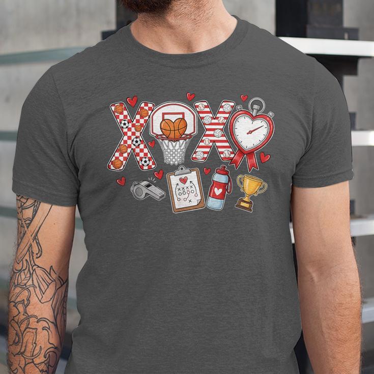 XOXO Physical Education Valentines Day Baseball Football Men Unisex Jersey T-Shirt XOXO Physical Education Valentines Day Baseball Football Men Unisex Jersey T-Shirt