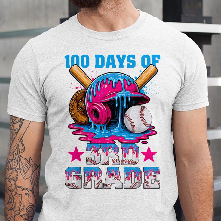 100 Days Of 3rd Grade Baseball 100th Day Of School Boys Kids Unisex Jersey T-Shirt