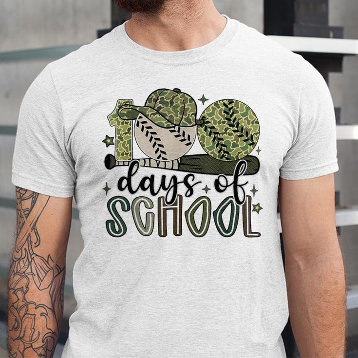 100 Days Of School Baseball Camo Cap Kids Boys 100th Day Unisex Jersey T-Shirt 100 Days Of School Baseball Camo Cap Kids Boys 100th Day Unisex Jersey T-Shirt