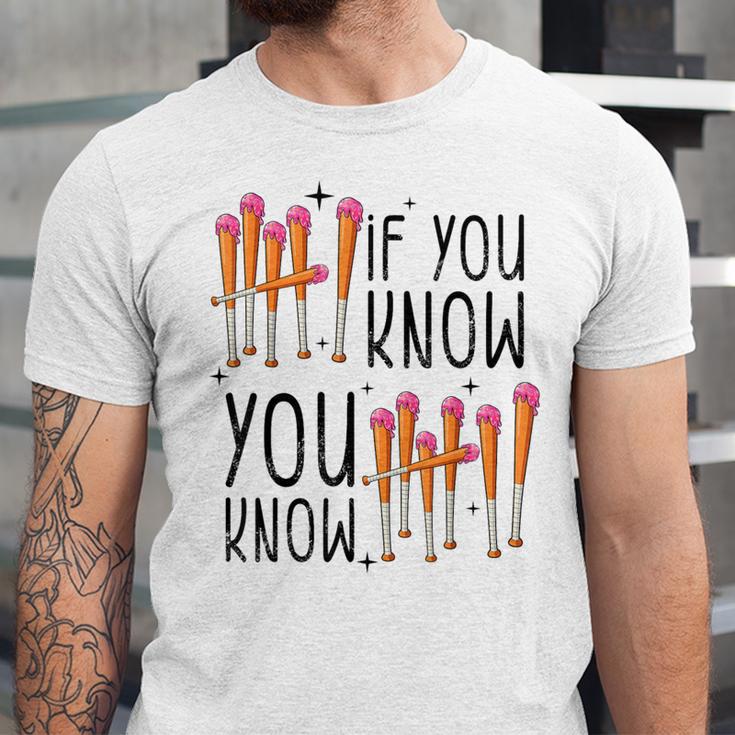 6 7 If You Know You Know Baseball Ice Cream Dip Unisex Jersey T-Shirt