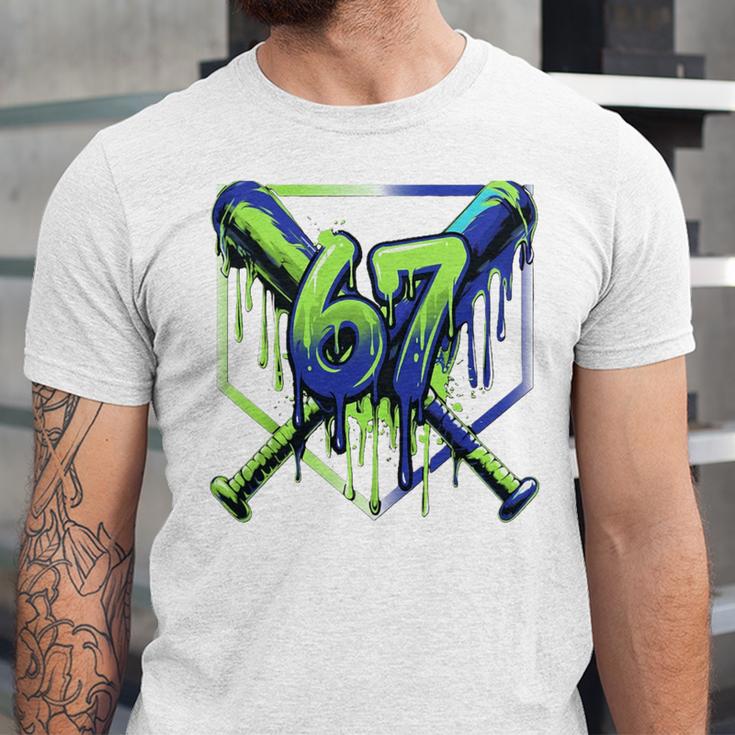 67 Baseball Drip Effect Urban Tee Style 6-7 Meme Graphic Premium Tri-Blend Unisex Jersey T-Shirt 67 Baseball Drip Effect Urban Tee Style 6-7 Meme Graphic Premium Tri-Blend Unisex Jersey T-Shirt