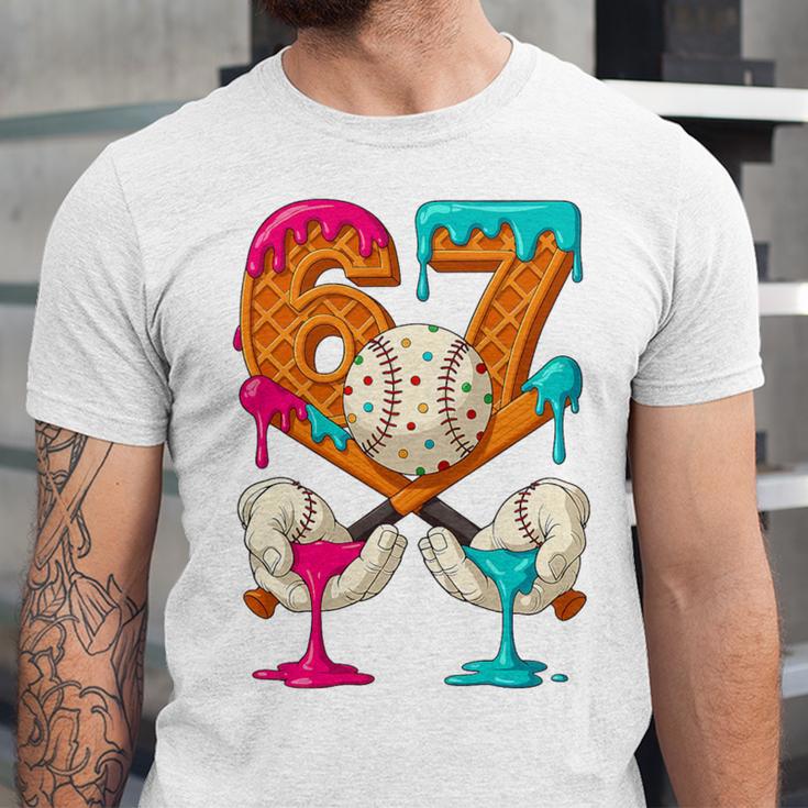 67 Ice Cream Drip Baseball Number 67 Player 67th Birthday Premium Tri-Blend Unisex Jersey T-Shirt 67 Ice Cream Drip Baseball Number 67 Player 67th Birthday Premium Tri-Blend Unisex Jersey T-Shirt