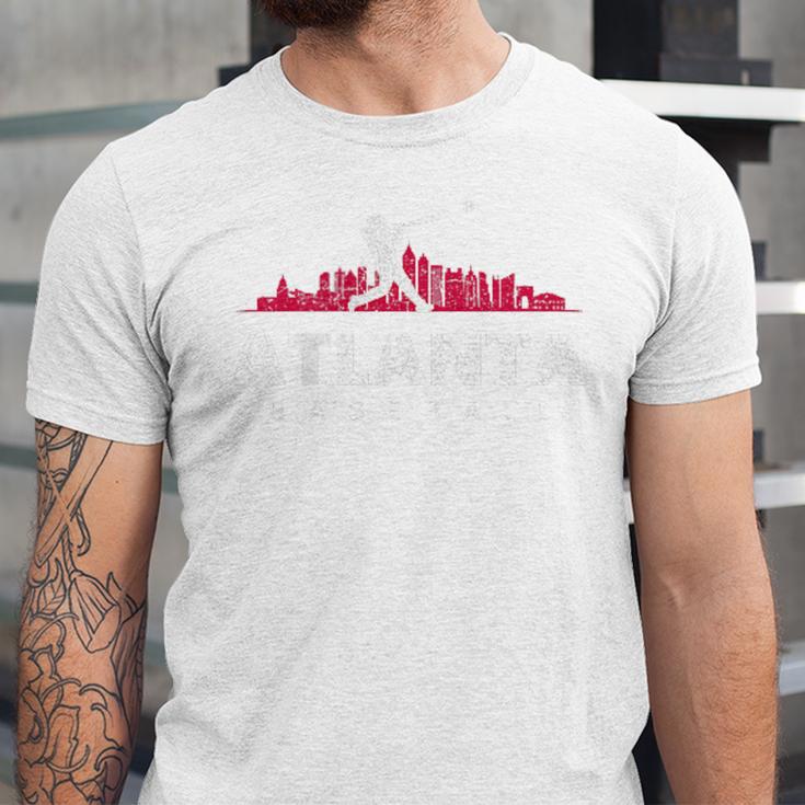 Atlanta Baseball Vintage Player Minimalist Skyline Retro Unisex Jersey T-Shirt Atlanta Baseball Vintage Player Minimalist Skyline Retro Unisex Jersey T-Shirt