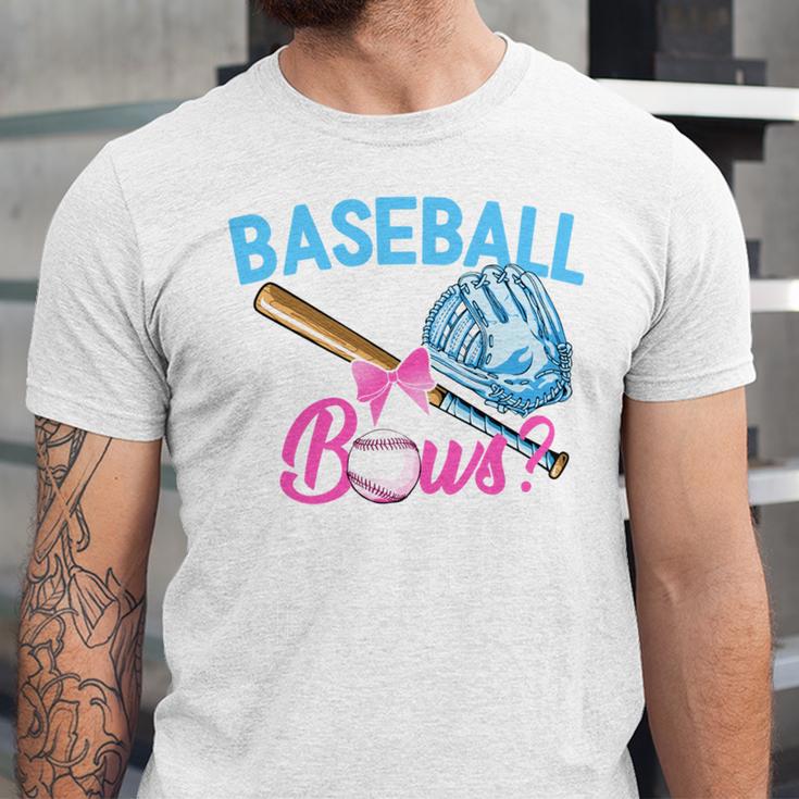 Baseball Or Bows Brother Loves You Gender Reveal Boy Or Girl Unisex Jersey T-Shirt Baseball Or Bows Brother Loves You Gender Reveal Boy Or Girl Unisex Jersey T-Shirt