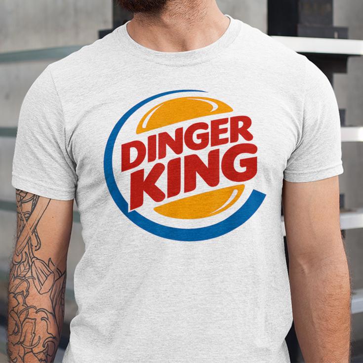 Baseball Dinger King Logo For Home Run Players And Fan Unisex Jersey T-Shirt