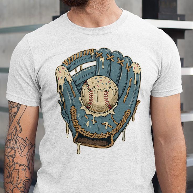 Baseball Drip Ice Cream Glove With Sprinkles And Ball Youth Premium Tri-Blend Unisex Jersey T-Shirt Baseball Drip Ice Cream Glove With Sprinkles And Ball Youth Premium Tri-Blend Unisex Jersey T-Shirt